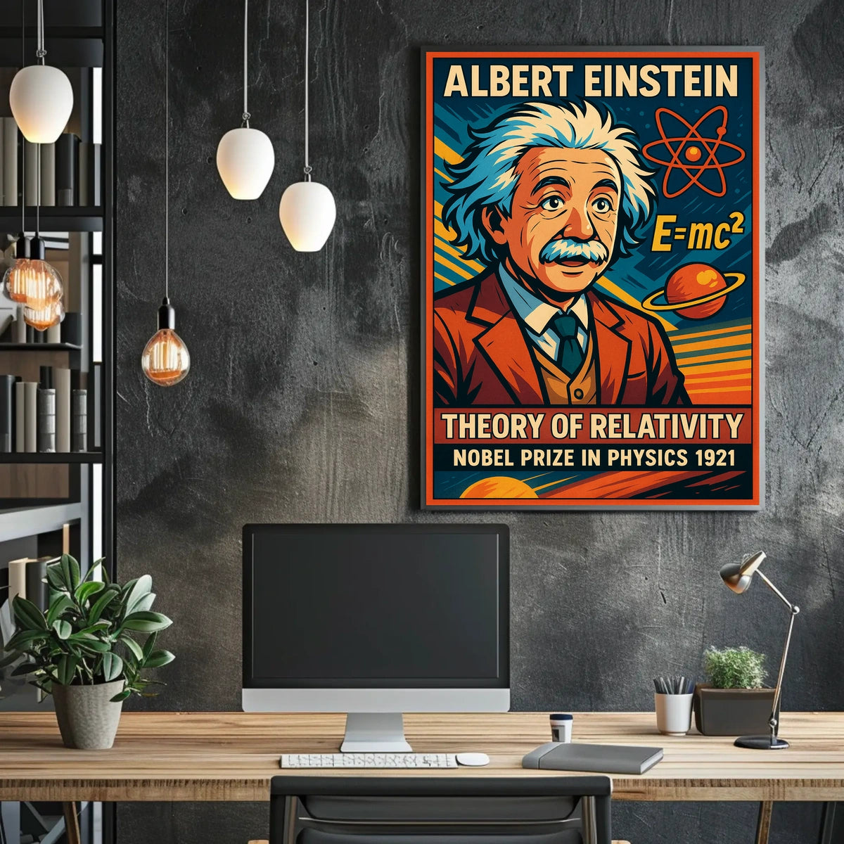 Albert Einstein Theory Of Relativity Poster