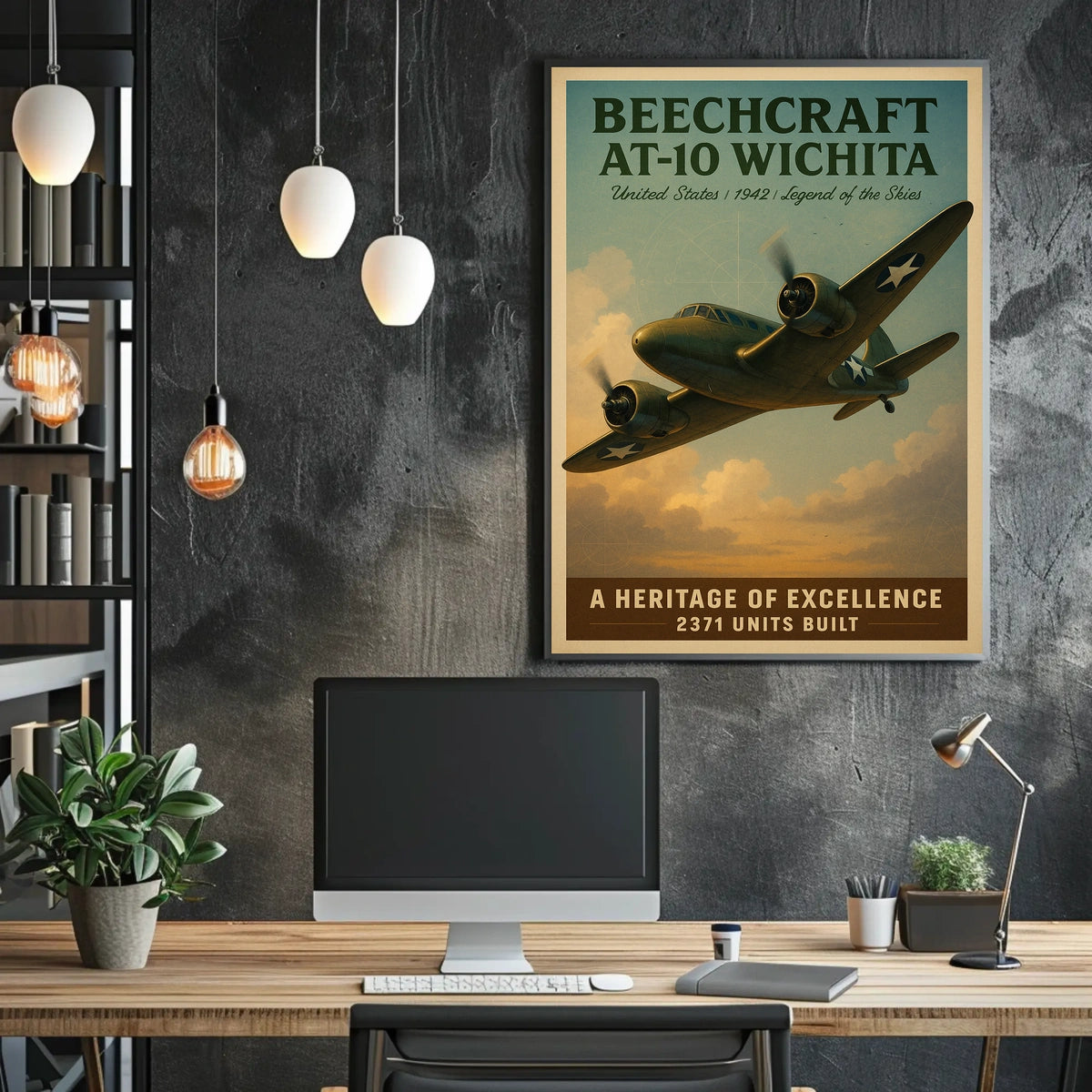 Beechcraft AT-10 Wichita Legend of the Skies Poster