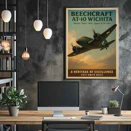 Beechcraft AT-10 Wichita Legend of the Skies Poster