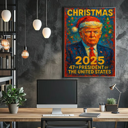 Christmas 2025 Presidential Humor Political or Propaganda Poster