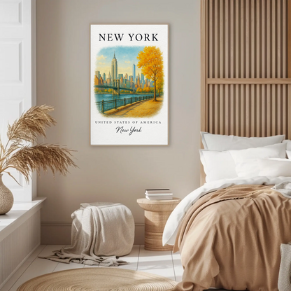 New York, New York Signature Series Vintage Travel Poster
