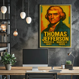 Thomas Jefferson Vintage Patriotic Collector Poster