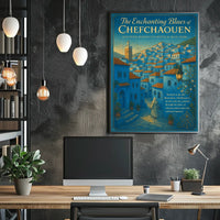The Enchanting Blues of Chefchaouen Poster