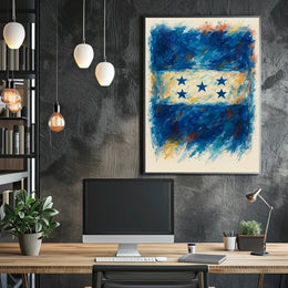 Abstract Stars and Stripes Poster