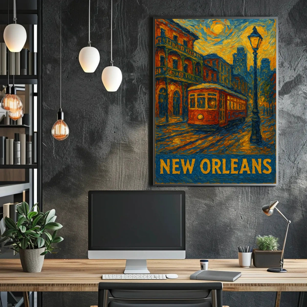 New Orleans Nightscape Poster