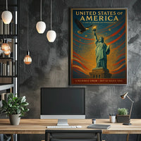 United States of America Land of Freedom Poster