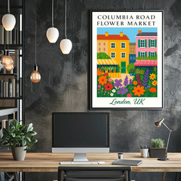 Columbia Road Flower Market Poster