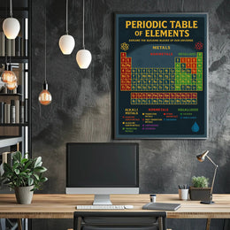 Periodic Table Science Poster: Educational or Infographic Poster