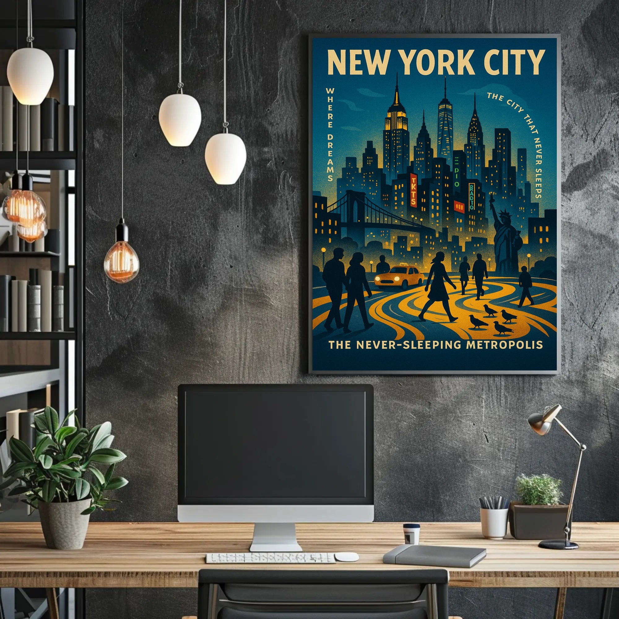 New York City The Never-Sleeping Metropolis Poster