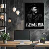 Buffalo Bill Vintage Poster Historic Western Heritage Art