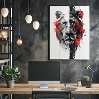 The Duality Of The Lion Poster