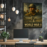 World War Ii Memorial Tribute Poster