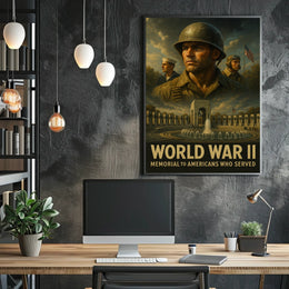 World War Ii Memorial Tribute Poster