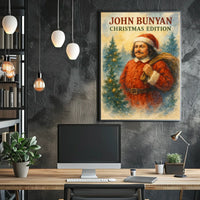 John Bunyan Christmas Red Coat Historical Poster