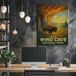 Visit Wind Cave National Park Poster