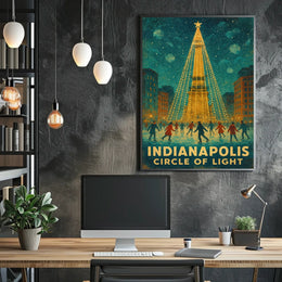 Indianapolis Circle of Light Poster