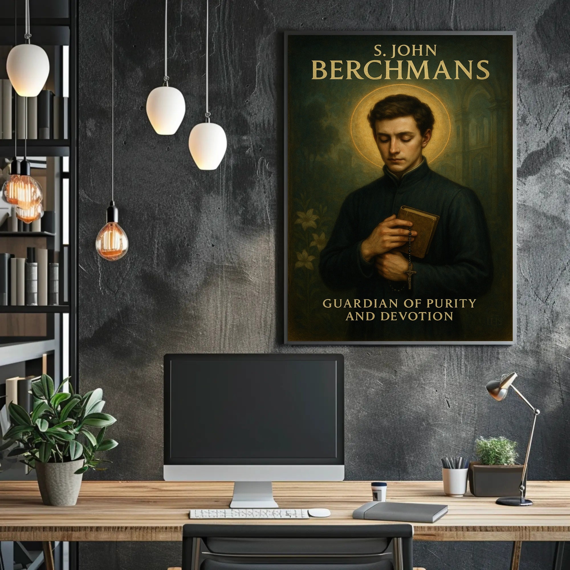 S. John Berchmans Guardian of Purity and Devotion Poster PosterGoat