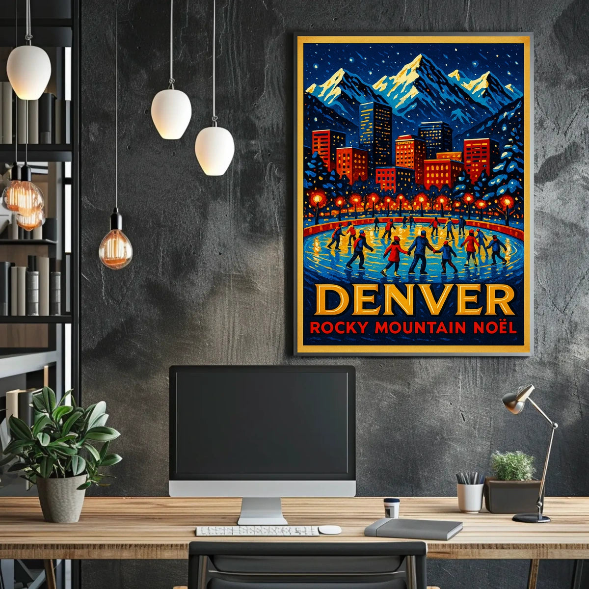 Denver Rocky Mountain Noël Poster