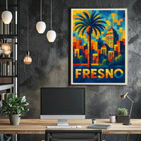 Vibrant Fresno Poster