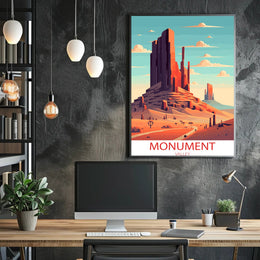 Monument Valley Sunrise Adventure Travel Poster