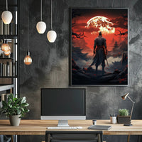Warrior Under The Blood Moon Poster