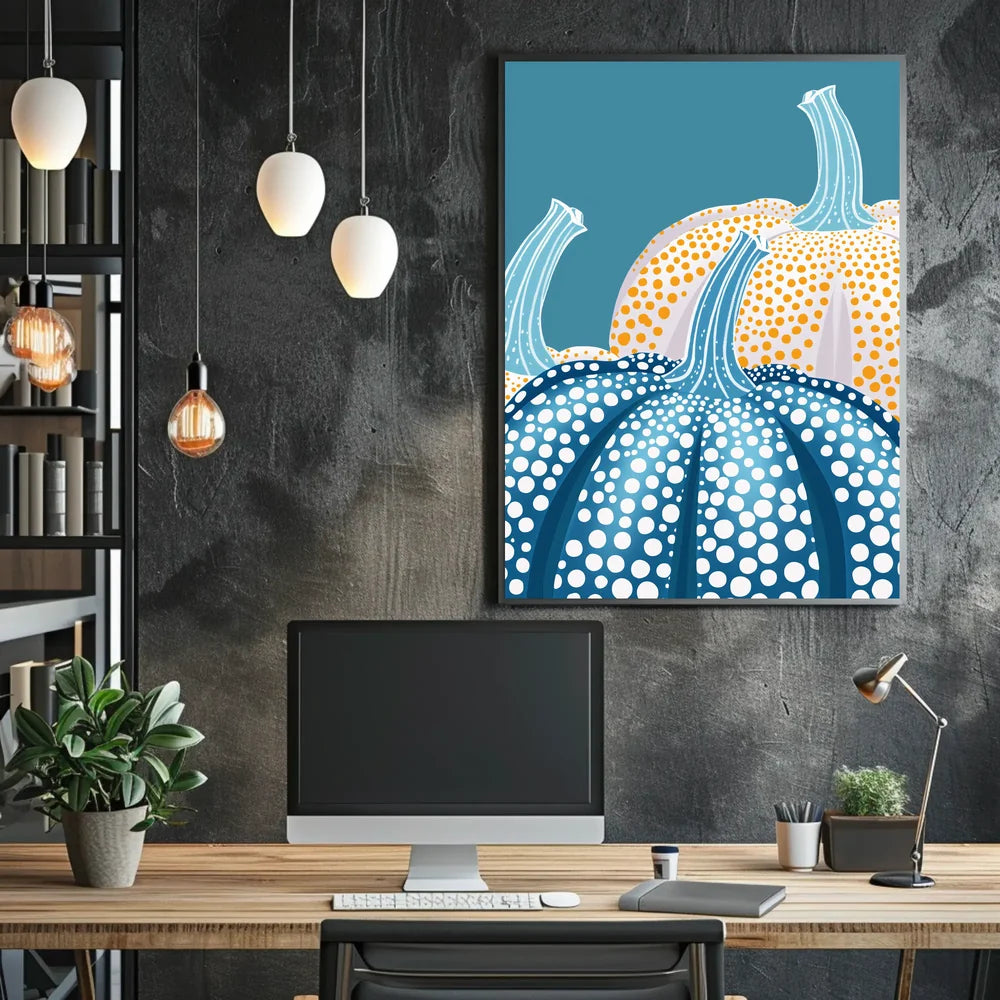 Abstract City Skyline Silhouette Art Poster