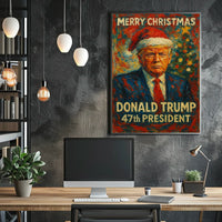 Merry Christmas Donald Trump Holiday Political Poster