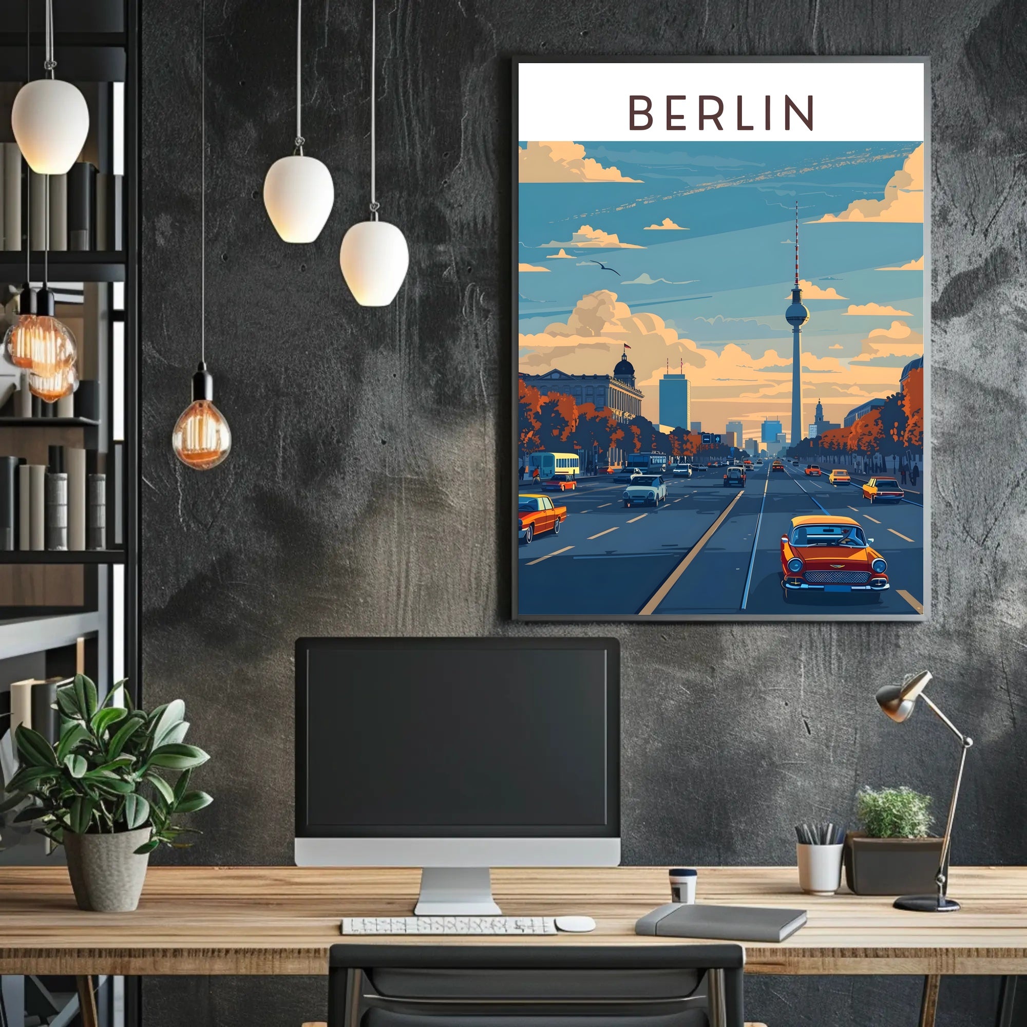 Berlin Cityscape Poster