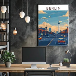 Berlin Cityscape Poster