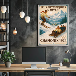 Winter Olympics Chamonix 1924 Poster