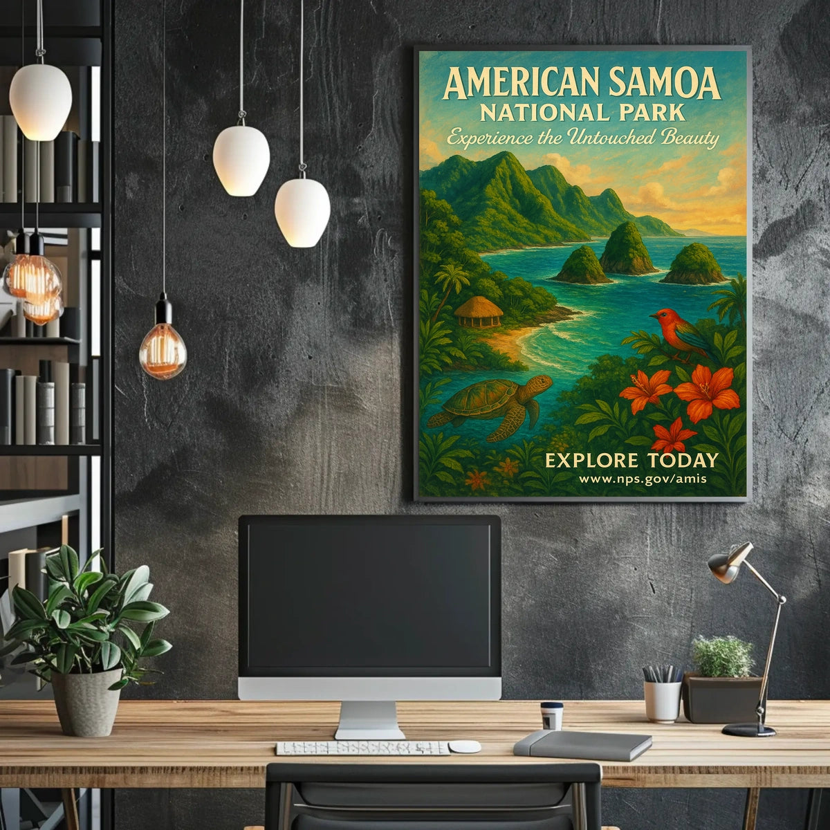 Discover American Samoa National Park Poster