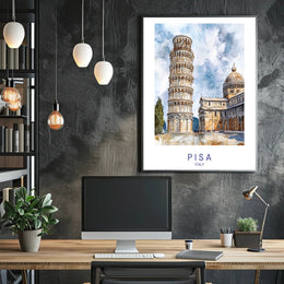 Pisa Art Poster PosterGoat
