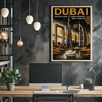 Dubai Poster Modernity Meets Tradition Wall Art For Home