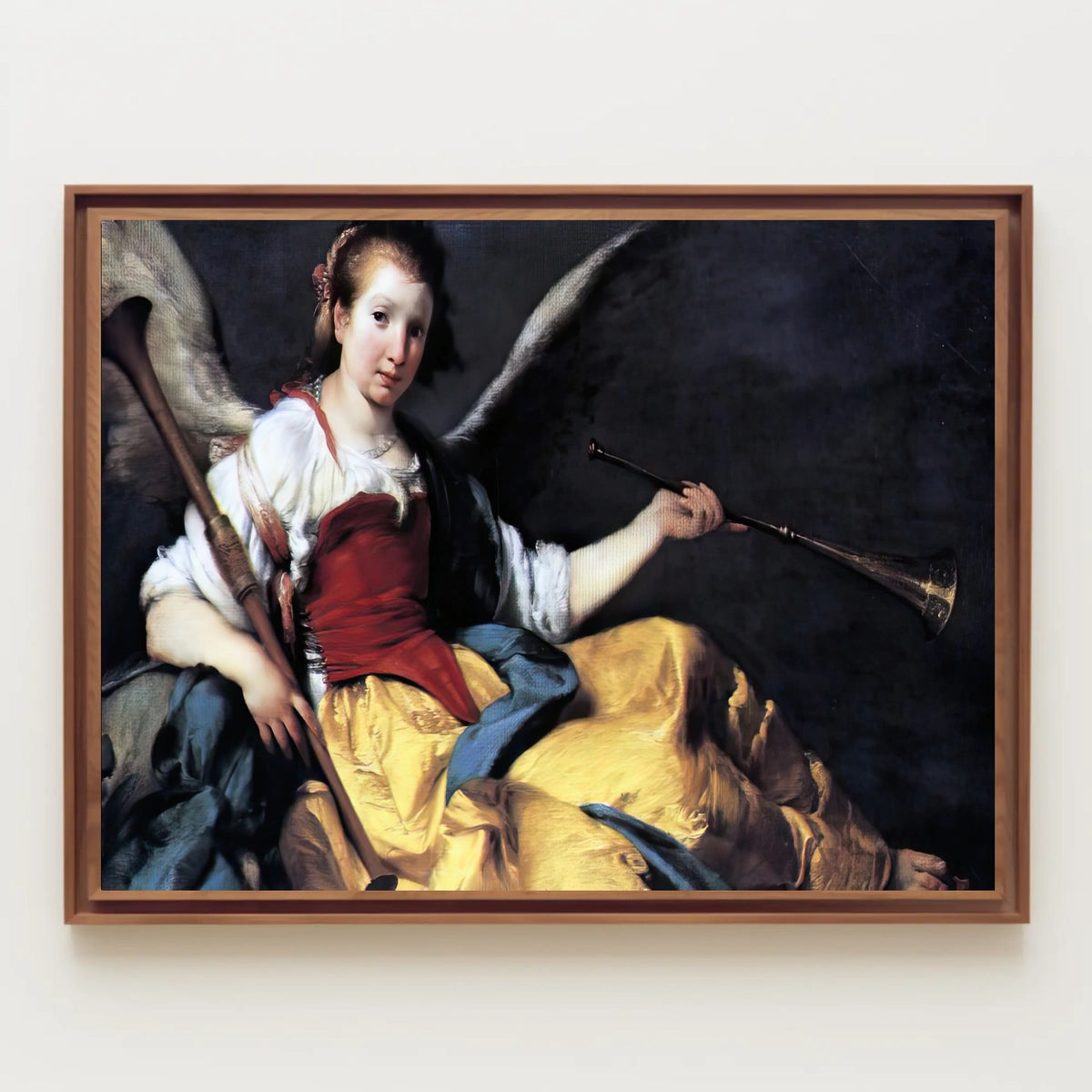 Renaissance Angel with Trumpets Fantasy or Mythology Poster