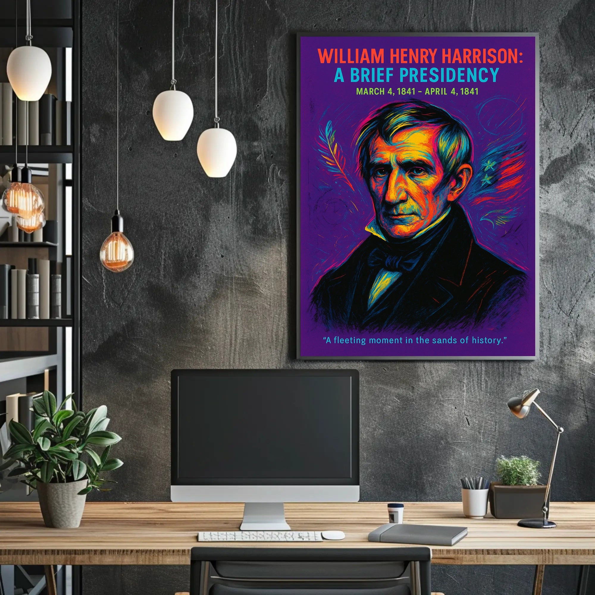 William Henry Harrison A Brief Presidency Poster
