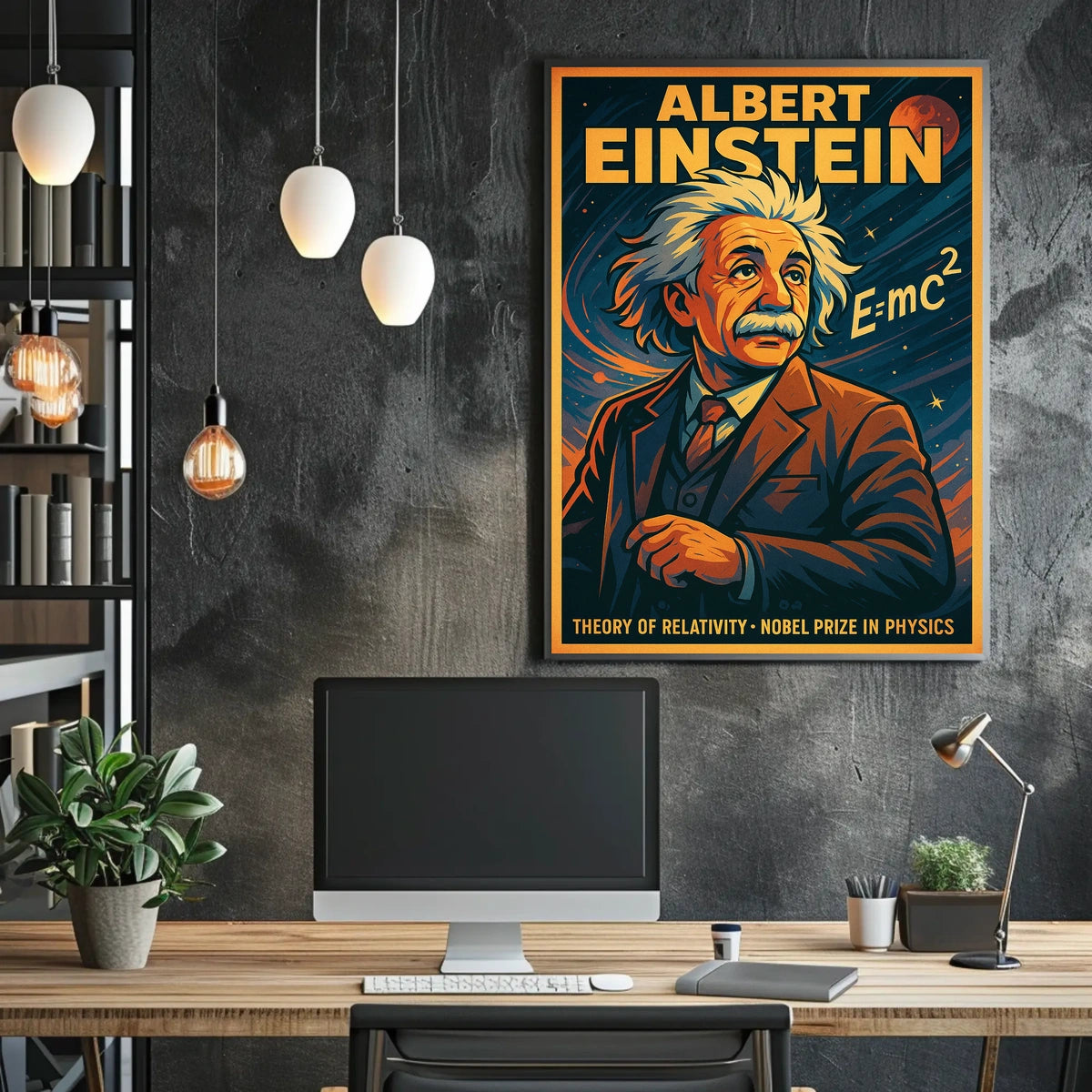 Albert Einstein Theory Of Relativity Poster