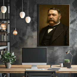 Distinguished Gentleman Portrait in Historical or Presidential Poster