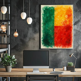 Vibrant Abstract Composition Abstract Poster
