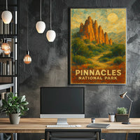 Pinnacles National Park California Landscapes Photography Realism Travel Enthusiast Gift Poster