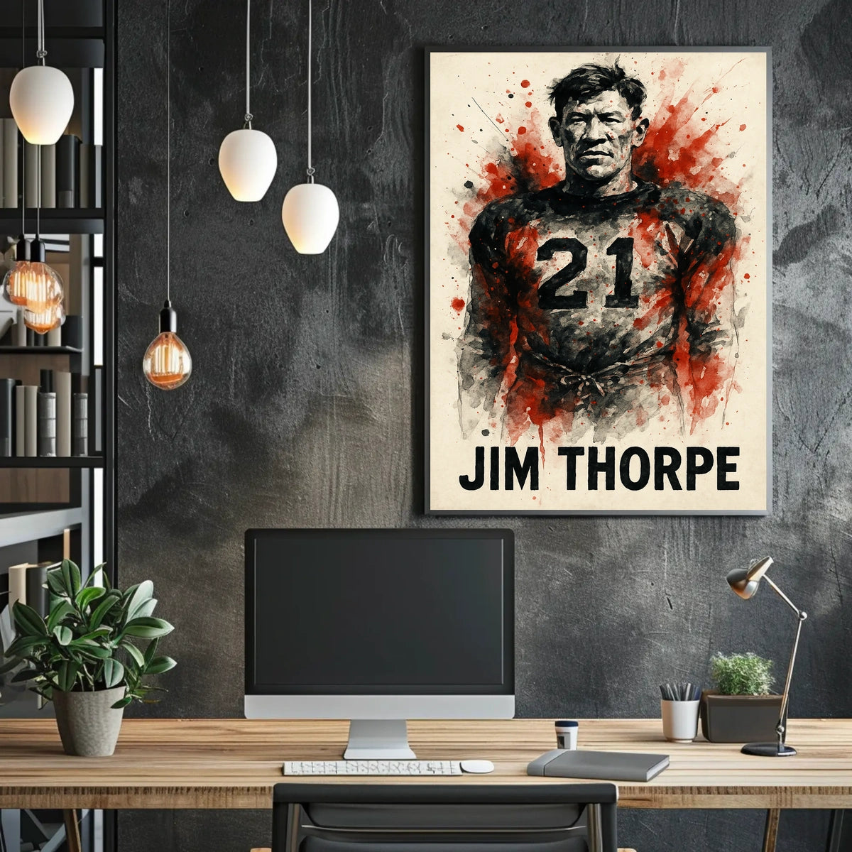 Jim Thorpe Legendary Athlete Poster