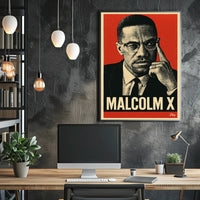 Malcolm X Iconic Leader Poster