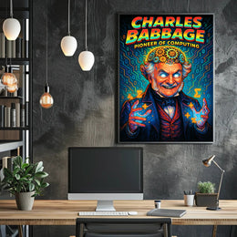 Charles Babbage Pioneer of Computing Poster PosterGoat