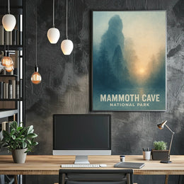 Mammoth Cave National Park Landscape Travel Art Print Poster