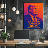 Trump Visionary Collector Vibrant Hues Pop Art Poster