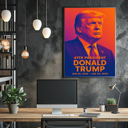 Trump Visionary Collector Vibrant Hues Pop Art Poster