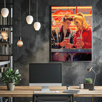 Retro Diner Encounter Poster