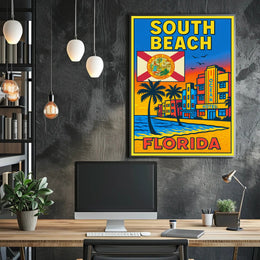 South Beach, Florida Poster PosterGoat