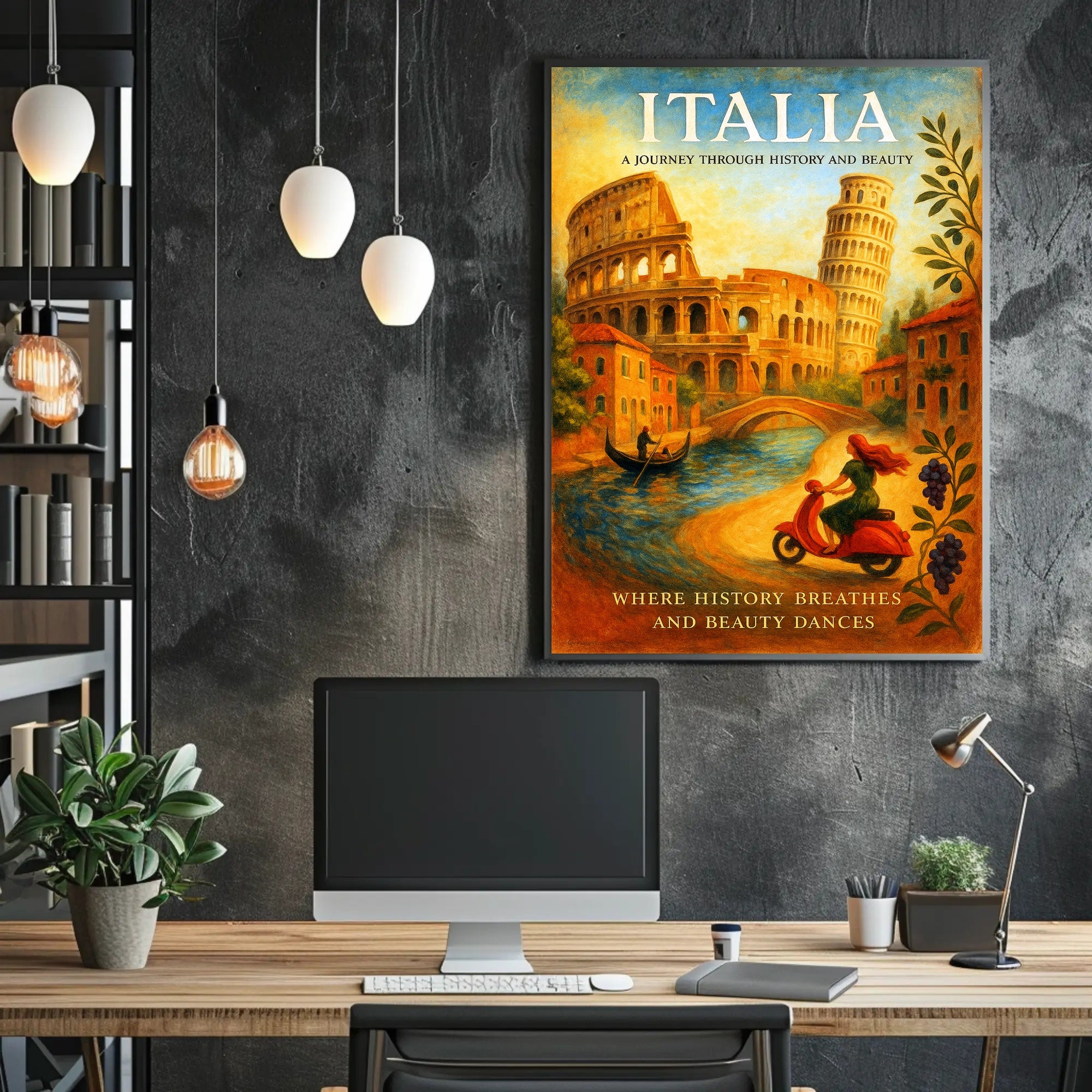 Italia A Journey Through History and Beauty Poster