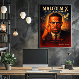 Malcolm X A Legacy of Change Poster PosterGoat