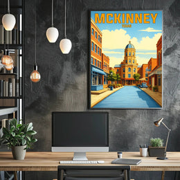 McKinney, Texas Poster PosterGoat